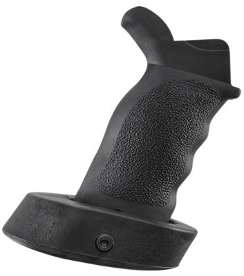 Ergo Tactical Deluxe Grip with Palm Shelf for AR-15, Black, Suregrip Rubber