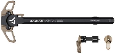 Radian Weapons Raptor Charging Handle and 45/90 Talon Safety for AR-15/M16, Ambi Controls, Flat Dark Earth, Anodized, Aluminum