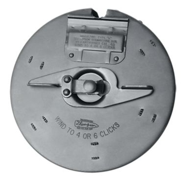 Thompson 10 Round 45 ACP Drum Magazine for 1927-A1 Thompson, Blued, Steel