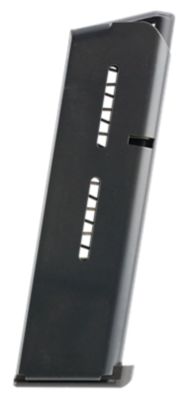Wilson Combat 7 Round 45 ACP Magazine for 1911 Government, Detachable w/ Lo-Profile Steel Floor Plate, Black, Steel