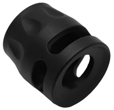 True Precision Inc Type S Micro Compensator, 9mmLuger/380 ACP, 1/2 in. x 28 Thread, Black Nitride, 416R Stainless Steel
