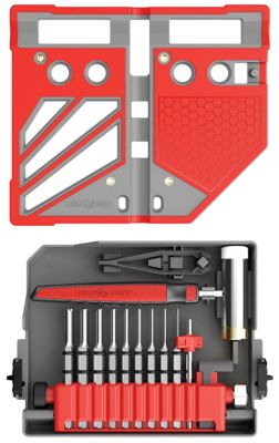 Real Avid/Revo Master Bench Block Pro-Kit, Gray/Red, Steel, 18 pc.