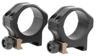 Christensen Arms Ultralight PRSR-X2 Scope Rings, 30mm Tube, Low, Picatinny/NATO-STANAG, Black Anodized, Aluminum