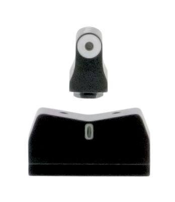 XS Sights DXT Big Dot Night Sights for Glock, Green Tritium White Outline Front, Green Tritium White Outline Bar Rear