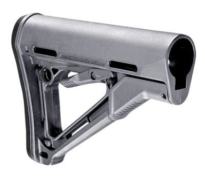 Magpul CTR Carbine Stock for AR-15/M16/M4 with Mil-Spec Tube (Tube Not Included), Stealth Gray, Synthetic