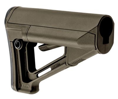 Magpul STR Carbine Stock for AR-15/M16/M4 with Mil-Spec Tube (Tube Not Included), OD Green, Synthetic