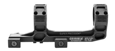 Geissele Automatics AR-15 Super Precision Scope Mount/Ring Combo for AR-15/M4, 30mm Tube, Black Anodized, Aluminum, 05381B