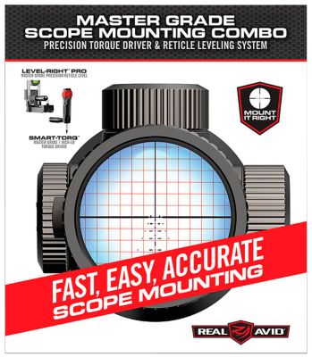 Real Avid/Revo Master Grade Scope Mounting Combo, Includes Torque Driver and Reticle Leveling System