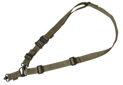 Magpul MS4 Gen2 Nylon Adjustable 1 or 2-Point AR Platform Rifle Sling, 48 to 60 in., Ranger Green