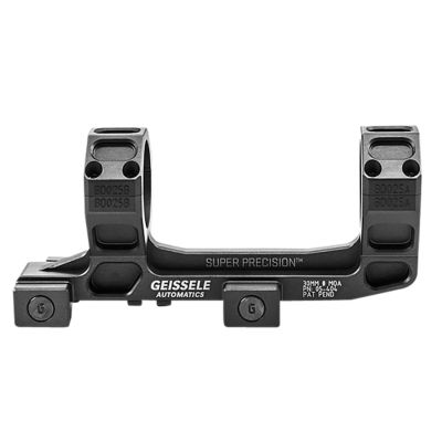 Geissele Automatics AR-15 Super Precision Scope Mount/Ring Combo for AR-15/M4, 30mmTube, Black Anodized, Aluminum