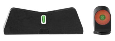 XS Sights DXT2 Big Dot Night Sights for Glock, Green Orange Outline Front, Green White Outline Bar Rear, GL0009S5N