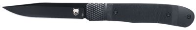 CobraTec Knives 3.13 in. Small Trapper Folding Knife, Plain 154CM SS Blade, Black G10 Handle