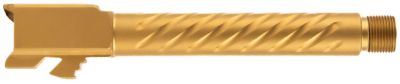 Ballistic Advantage 9mm Luger Premium Series Barrel for Glock 17 Gen5, 1/2 in. x 28 Thread, Fluted, Threaded, Gold PVD