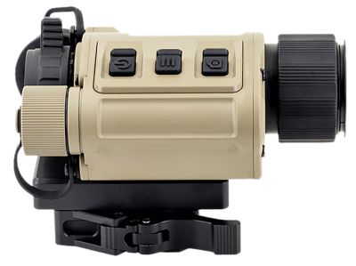 InfiRay Outdoor 1x 25mm RICO Micro V2 640 Thermal Weapon Sight, Multiple Reticle, 640x480, 12 Microns, 60Hz, Zoom 1x/2x/4x, Tan