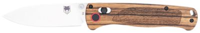 CobraTec Knives 3 in. Bar Lock Folding Knife, Plain Satin D2 Steel Blade, Zebrawood Handle