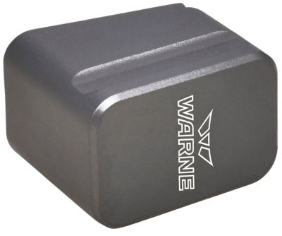 Warne Magazine Extension for Glock 19/23 Magazines, 5 Rounds (9mm Luger), 4 Rounds (40 S&W), 6061-T6 Aluminum, Anodized Gray