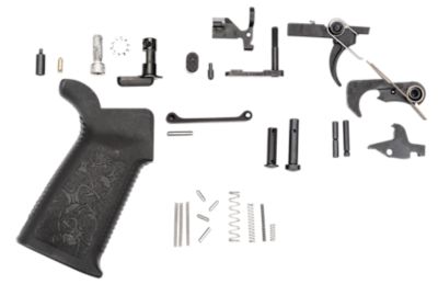 Spikes Standard Lower Parts Kit for AR-Platform, Multi-Caliber, Black Oxide, Stainless Steel