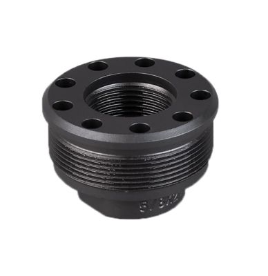 SilencerCo Alpha Direct Thread Mount, M18X1 Thread, Matte Black