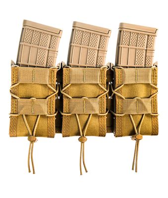 High Speed Gear Taco Shingle Triple Rifle Mag Pouch, MOLLE, Coyote Brown, Nylon