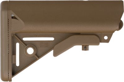B5 Systems Enhanced SOPMOD Stock for AR-Platform with Mil-Spec Receiver Extension (Tube Not Included), Coyote Brown, Synthetic