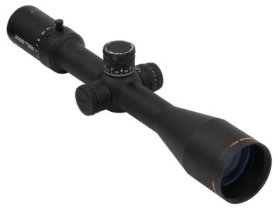 Zero Tech Optics 4-24x 50mm Trace Advanced Rifle Scope, 30mm Tube, Illuminated RMG FFP Reticle, Black