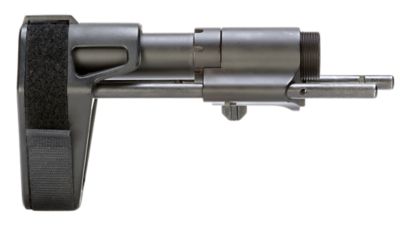 SB Tactical PDW Pistol Stabilizing Brace for AR-Platforms (Tube Included), 3-Position Adjustable, Black, Elasto-Polymer