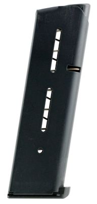 Wilson Combat 8 Round 45 ACP Magazine for 1911 Government, Detachable w/ Lo-Profile Steel Floor Plate, Black, Stainless Steel