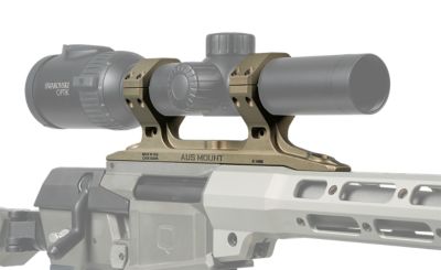 Q LLC Mini Fix AUS Direct Optic Mount, 34mm Tube, Clear, Aluminum