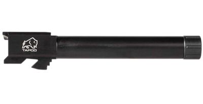 Tapco 9mm Luger Conversion Barrel for Glock 22 Gen3-4, 1/2 in. x 28 Thread, Thread Protector, Black Nitride
