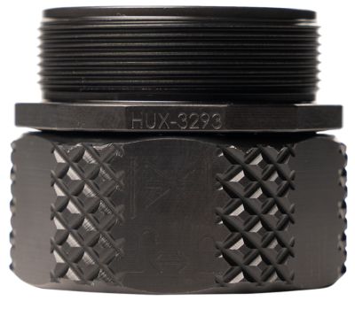 Huxwrx 5.56mm/7.62mm HUB-QD Adapter 2.0, 1.375 in. x 24 Thread, Black