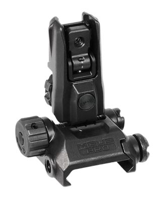Magpul MBUS Pro LR Adjustable Rear Sight for AR-15, Black