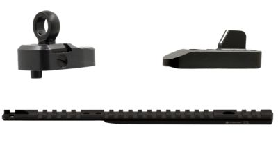 XS Sights Marlin Optic Lever Rail & Ghost Ring Sight Sets for Marlin 336 Lever Action, Black Anodized, Aluminum/Steel