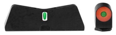 XS Sights DXT2 Big Dot Night Sights for Glock, Green Orange Outline Front, Green White Outline Bar Rear, GL0010S5N