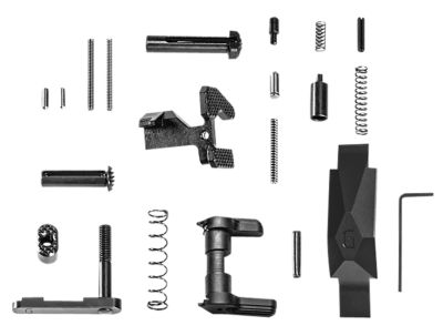 Geissele Automatics Ultra Duty Lower Parts Kit for AR-15, Black, Ambi Safety, Oversized Bolt Release/Catch