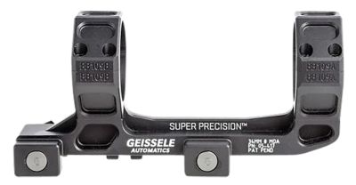 Geissele Automatics AR-15 Super Precision Scope Mount/Ring Combo for AR-15/M4, 30mm Tube, Black Anodized, Aluminum, 05417B