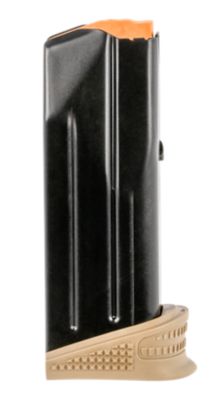 FN 12 Round 9mm Luger Magazine for FN 509 Compact, Extended Floorplate, Black/Flat Dark Earth, Steel