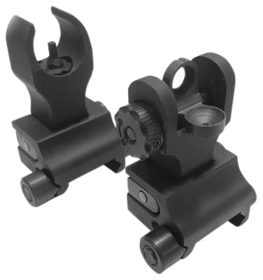 Samson Sight Set for AR-15, Black Anodized, Folding, HK Front, A2 Rear