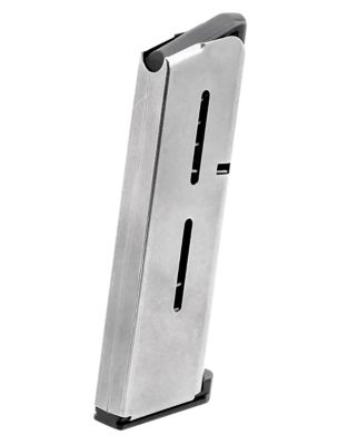 Wilson Combat 6 Round 45 ACP +P Magazine for 1911 Officer, Detachable w/ Lo-Profile Steel Floor Plate, Stainless Steel