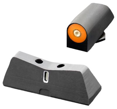 XS Sights DXT2 Big Dot Night Sights for Glock, Green Orange Outline Front, Green White Outline Bar Rear, GL0011S5N
