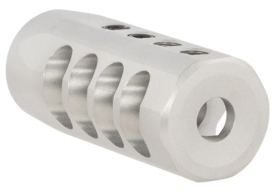 Christensen Arms Side-Baffle Muzzle Brake, 30 Cal (.920 in. D Bull barrel), 5/8 in. x 24 Thread, Titanium, Natural