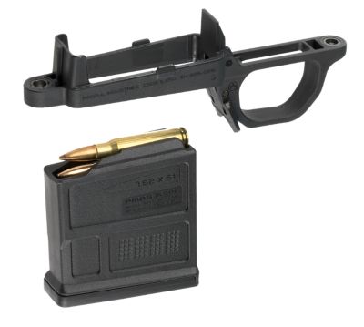 Magpul Bolt Action Magazine Well Hunter 700 Stock, Polymer, Black, Includes PMAG5 7.62 AC Magazine