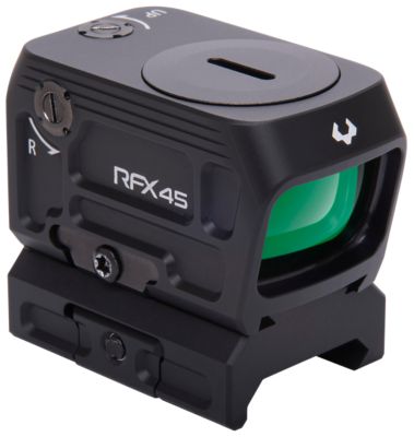 Viridian RFX45 Sight, Black Anodized, 1x, 24mm x 15.5mm, 5 MOA, Green Dot, ACRO/Picatinny Low Mount