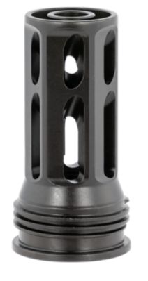 Huxwrx QD 762 Flash Hider for AR-Platform, 30 Cal, 5/8 in. x 24 Thread, 2.30 in. OAL, 1.20 in. Diameter, Black