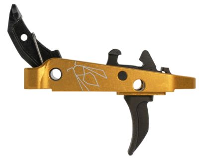 CMC Triggers Drop-In Yella Jacket Combat Trigger Group 2.0 Single-Stage Curved Trigger for AK-47, 2.50 lb. Draw, Black w/ Yellow