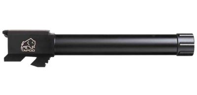 Tapco 9mm Luger Barrel for Glock 17 Gen1-3, 1/2 in. x 28 Thread, Black Nitride, Stainless Steel
