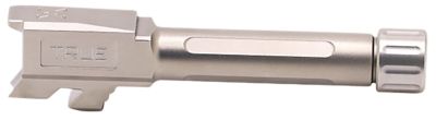 True Precision Inc 9mm Luger Glock Barrel for Glock 43/43X, 3.90 in., 1/2 in. x 28 Thread, Satin, Stainless Steel