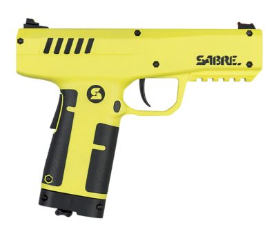 Sabre Compact Pepper Projectile Launcher, 175 ft. Range, Black/Yellow