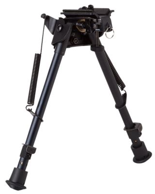 Firefield 9 to 14 in. Compact Aluminum Shooting Bipod for Swivel Stud or Picatinny Rail, Adapter Included, Black
