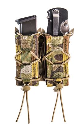 High Speed Gear Taco Double Pistol Mag Pouch, MOLLE, Multi-Cam, Nylon