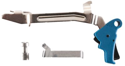 Apex Tactical Action Enhancement Slim Drop-In Trigger for Glock Gen3-4 17/19/22-27/31/32/33/34/35, Blue, Polymer